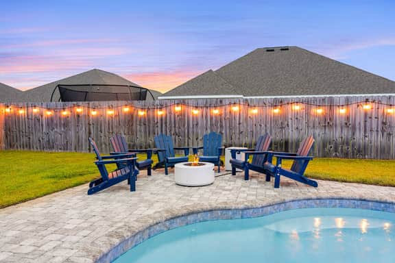 5BR|Salt Pool, Fire Pit, Game/Movie Rm* Sleeps 15